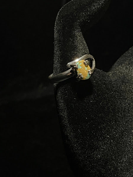 Adjustable | Mini Genuine Turquoise Sterling Silver Rings - Regul Silver