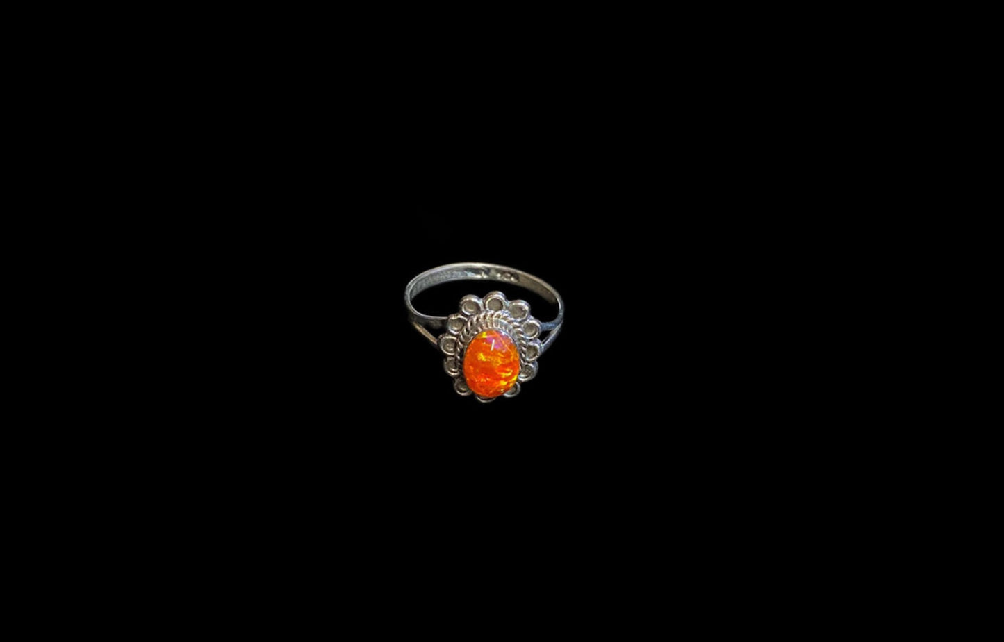 Designer Filigree| Intricate Real Lab Opal Ring - Regul Silver
