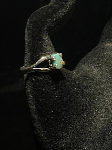 Adjustable | Mini Genuine Turquoise Sterling Silver Rings - Regul Silver
