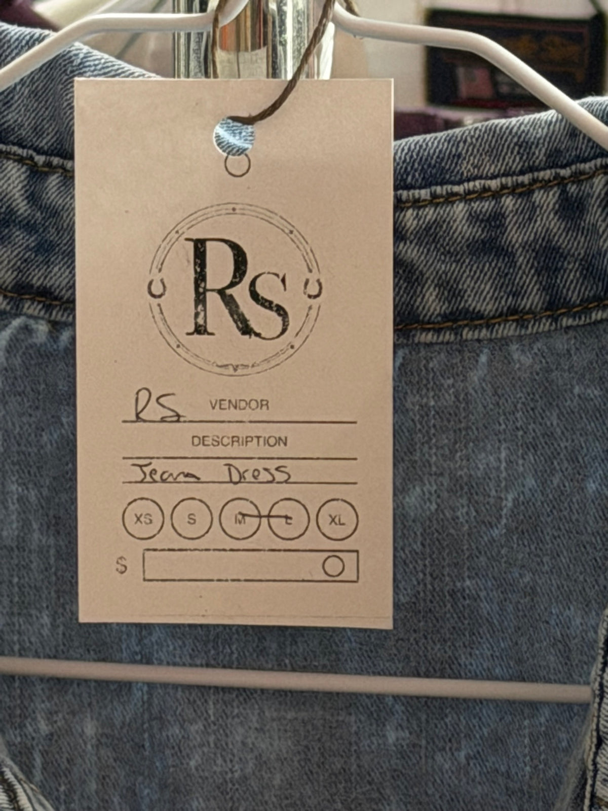 Regul Silver price tag - Jean Dress size M