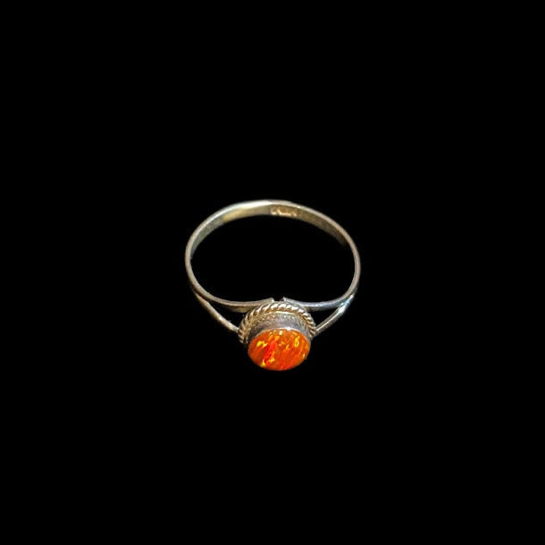 Designer Filigree| Intricate Real Lab Opal Ring - Regul Silver