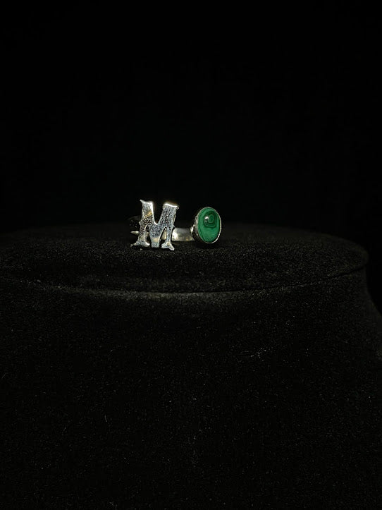 Western Jewelry Designs | Genuine Gemstone Initial Rings - Regul Silver