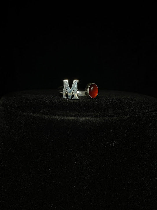 Western Jewelry Designs | Genuine Gemstone Initial Rings - Regul Silver