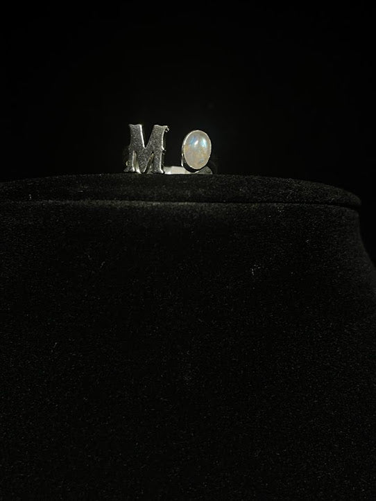 Western Jewelry Designs | Genuine Gemstone Initial Rings - Regul Silver