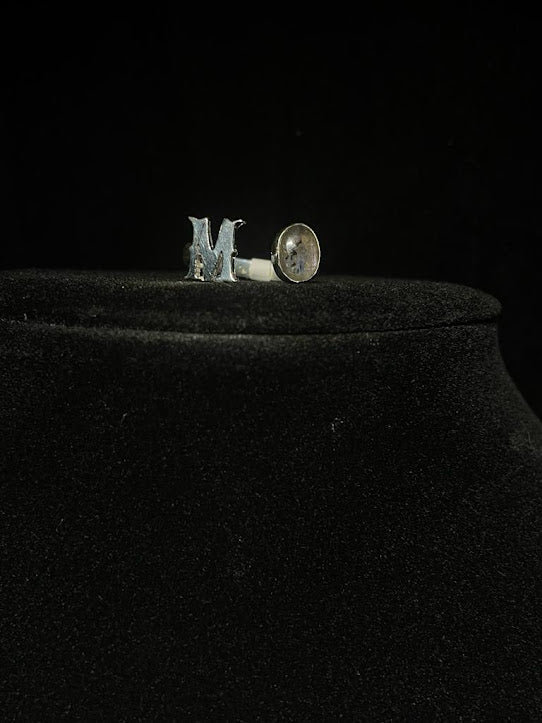 Western Jewelry Designs | Genuine Gemstone Initial Rings - Regul Silver