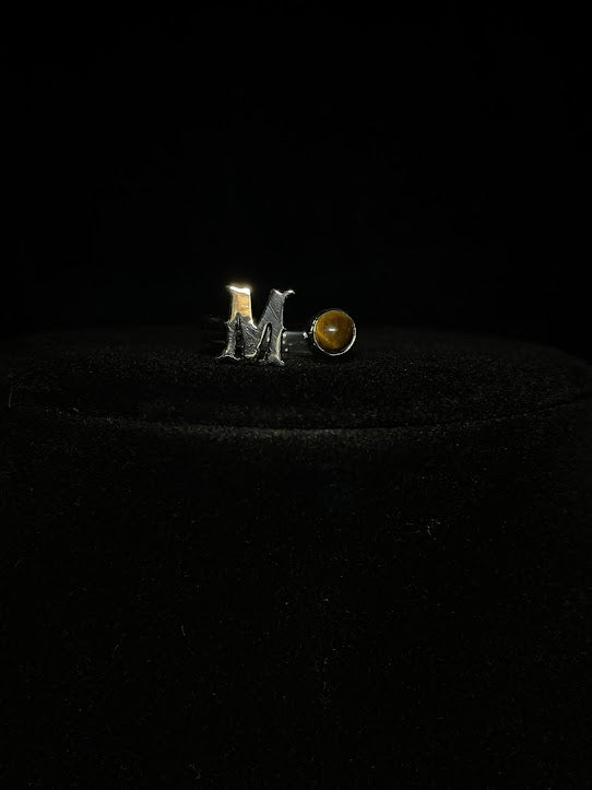 Western Jewelry Designs | Genuine Gemstone Initial Rings - Regul Silver