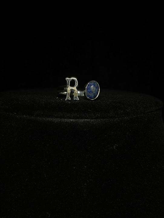 Western Jewelry Designs | Genuine Gemstone Initial Rings - Regul Silver