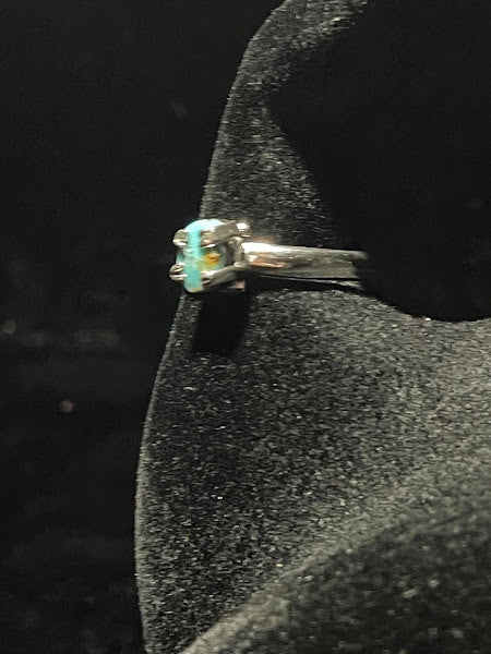 Adjustable | Mini Genuine Turquoise Sterling Silver Rings - Regul Silver