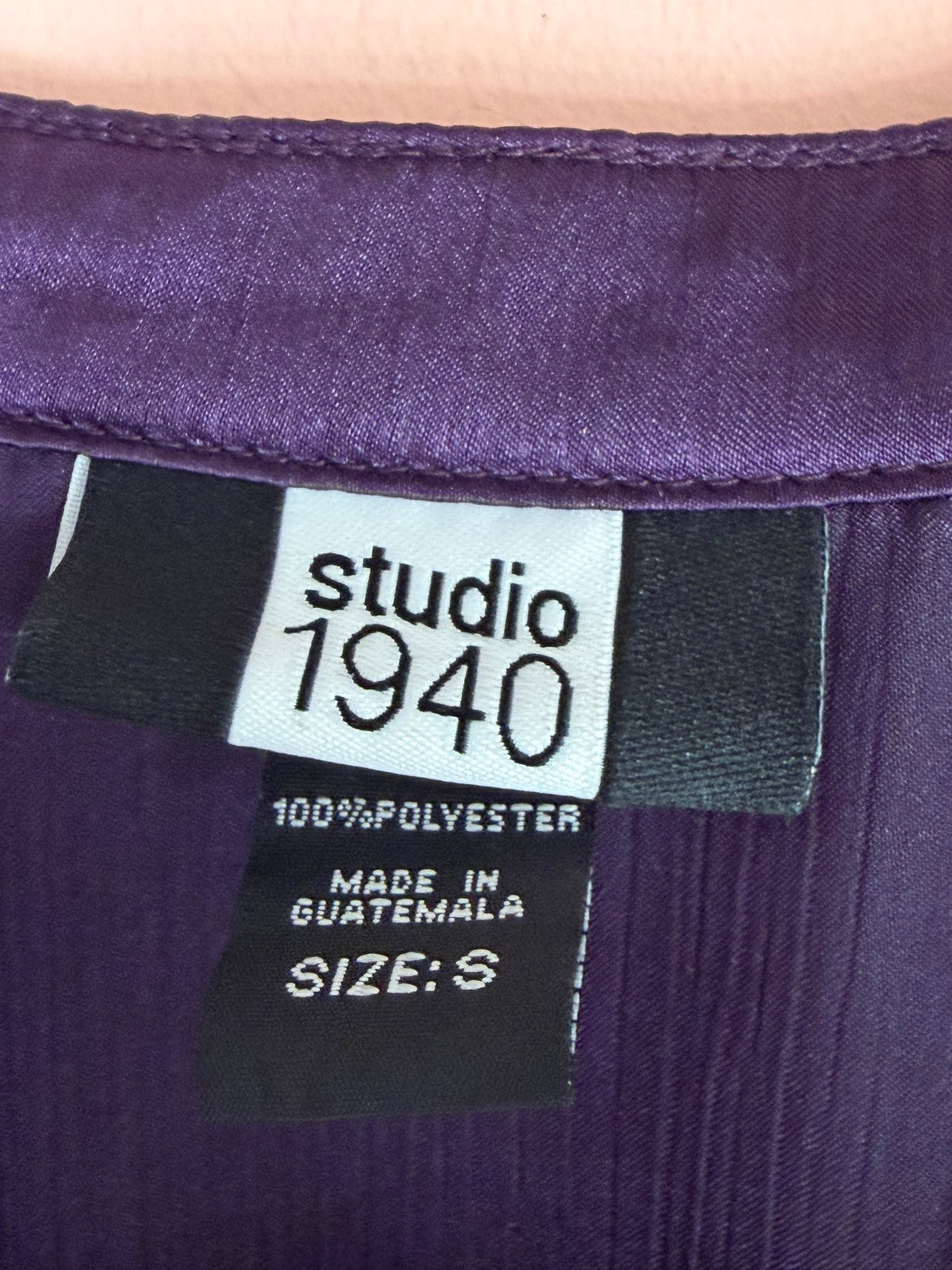 Studio 1940 size S brand tag