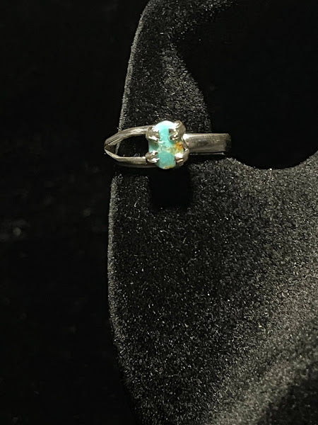 Adjustable | Mini Genuine Turquoise Sterling Silver Rings - Regul Silver