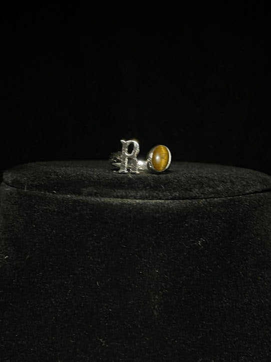 Western Jewelry Designs | Genuine Gemstone Initial Rings - Regul Silver
