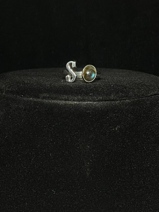 Western Jewelry Designs | Genuine Gemstone Initial Rings - Regul Silver