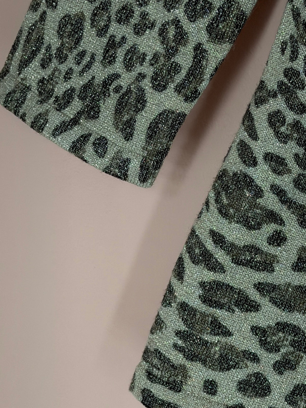 Chico's leopard cardigan, sleeve detail