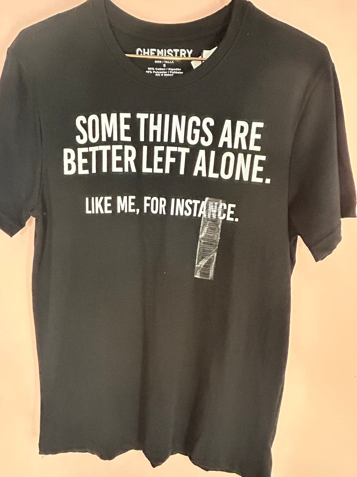 Front view of western Graphic Tee for Women, 'Better Left Alone', Chemistry