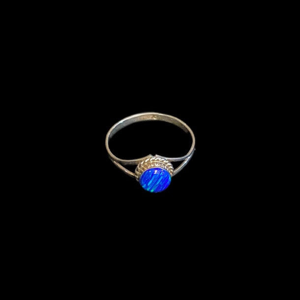 Designer Filigree| Intricate Real Lab Opal Ring - Regul Silver
