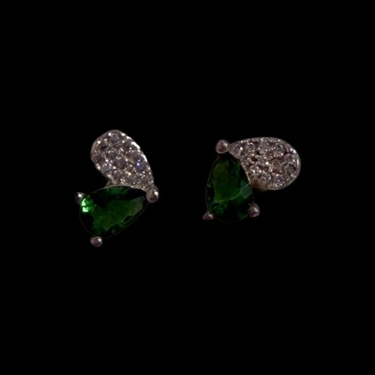Back view of statement Cubic Zirconia Stud Earrings - Wholesale Variety Pack