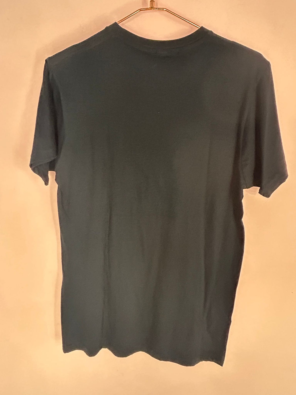 Back view of western Graphic Tee for Women, 'Howdy' Longhorn Skull
