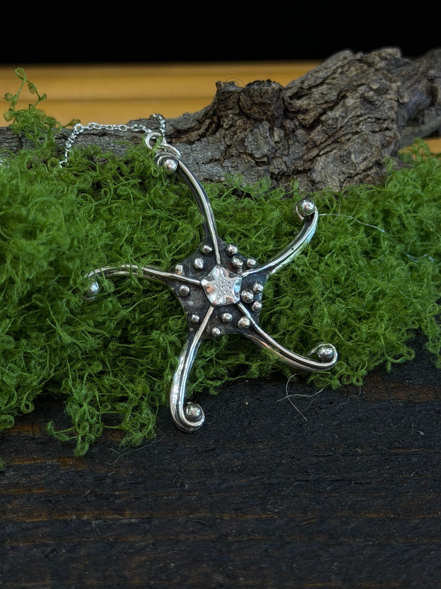 Sterling Silver Starfish Pendant Necklace