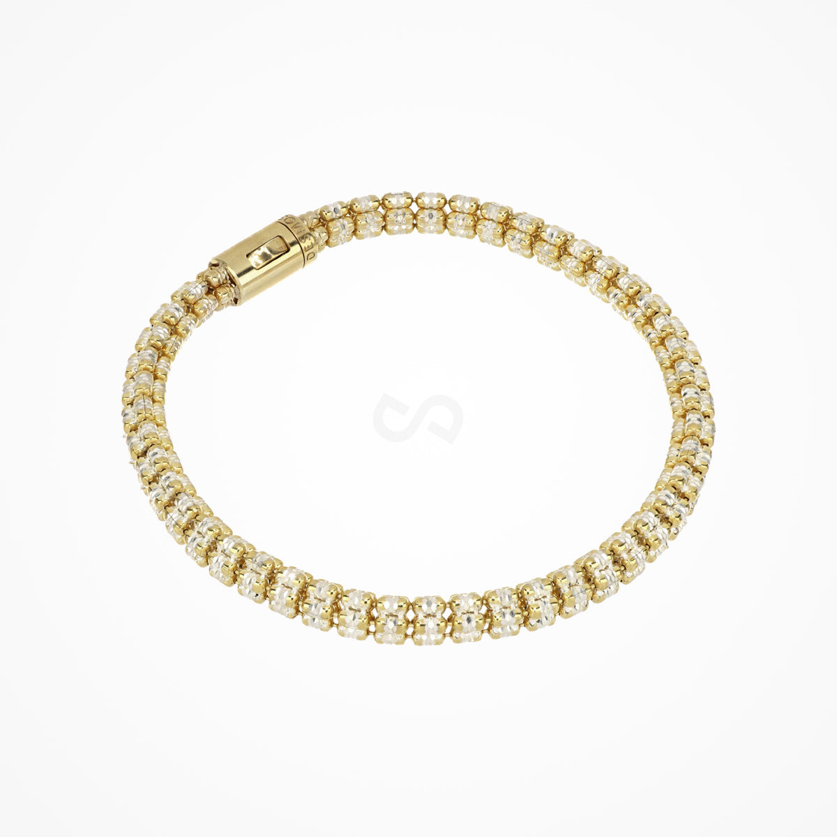 Mohammed's professional photograph — DESMOS INFINITY ROUND bracelet in two-tone sterling silver at Regul Silver