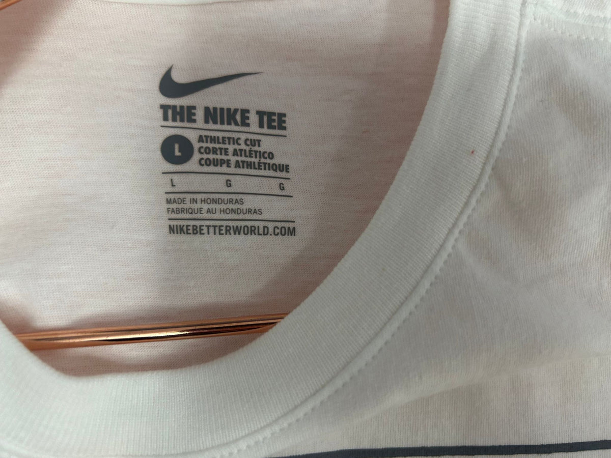 Front view of dallas Cowboys Tee for Women, White Athletic, Nike