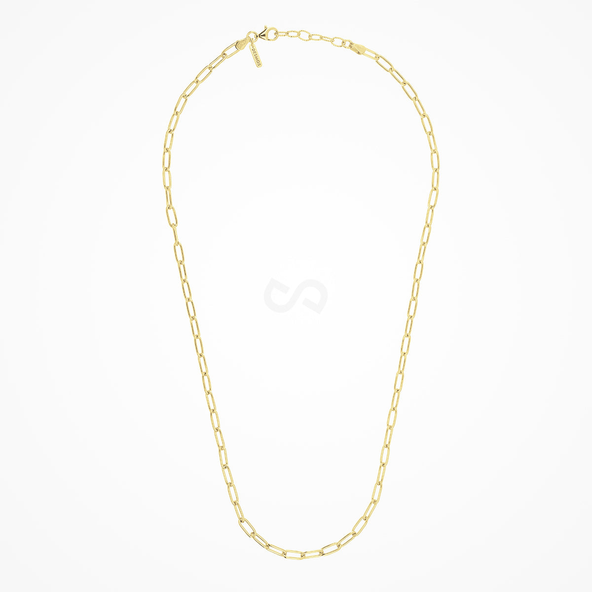 Paperclip Chain Necklace | 18K Gold-Plated Sterling Silver — DESMOS
