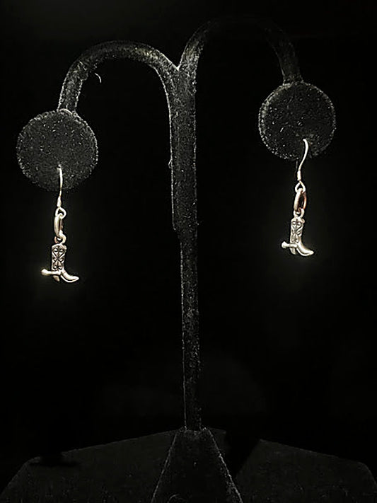 Sterling Silver Cowboy Boot | Earrings - Regul Silver