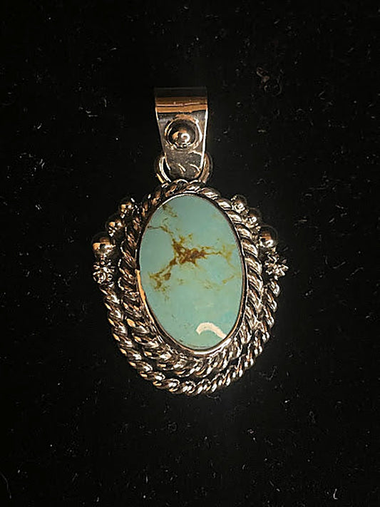 Trendy Western Turquoise Pendants For Women - Regul Silver