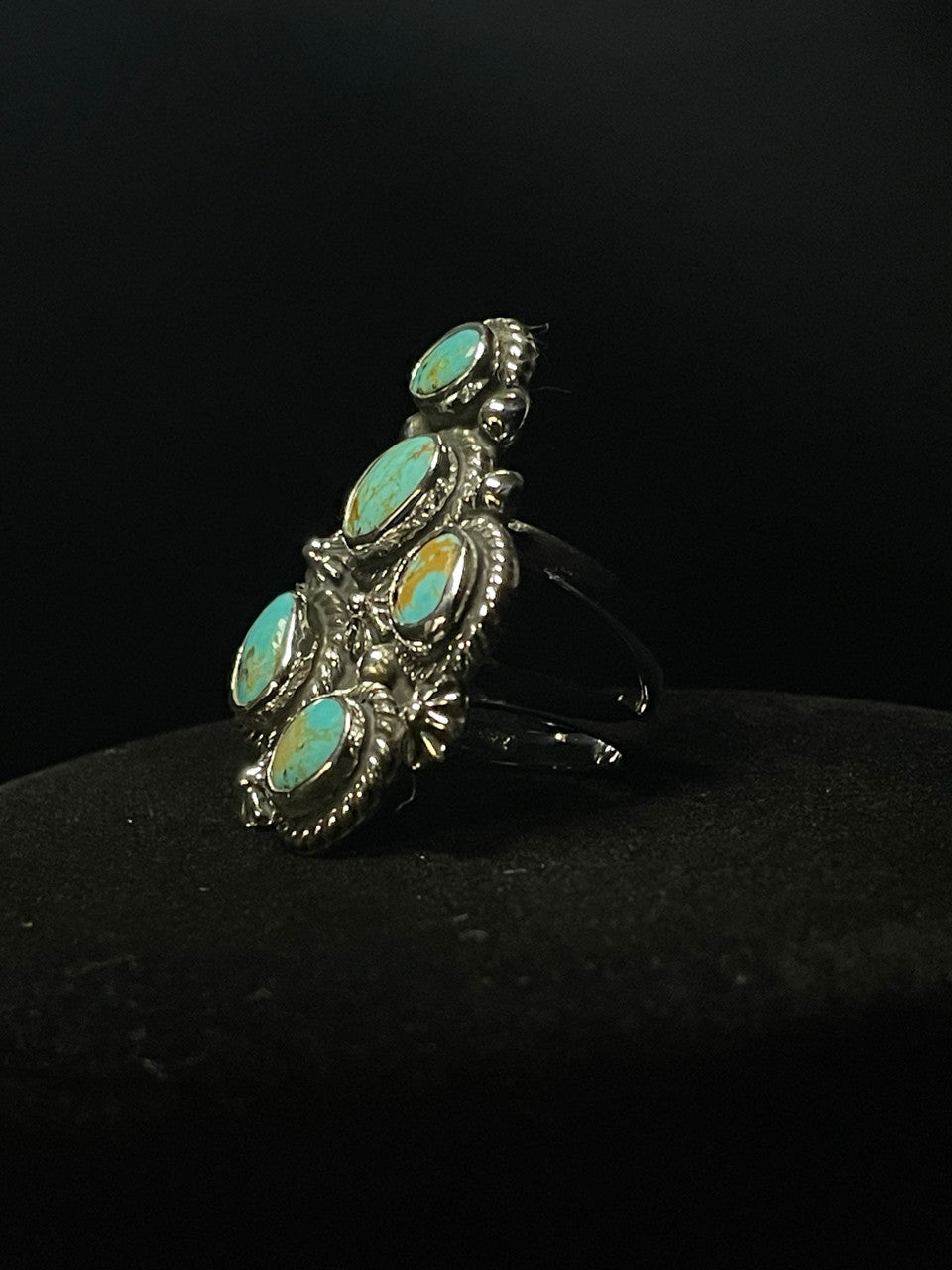 Turquoise & Silver Ring - Southwest Indian Foundation - 2959