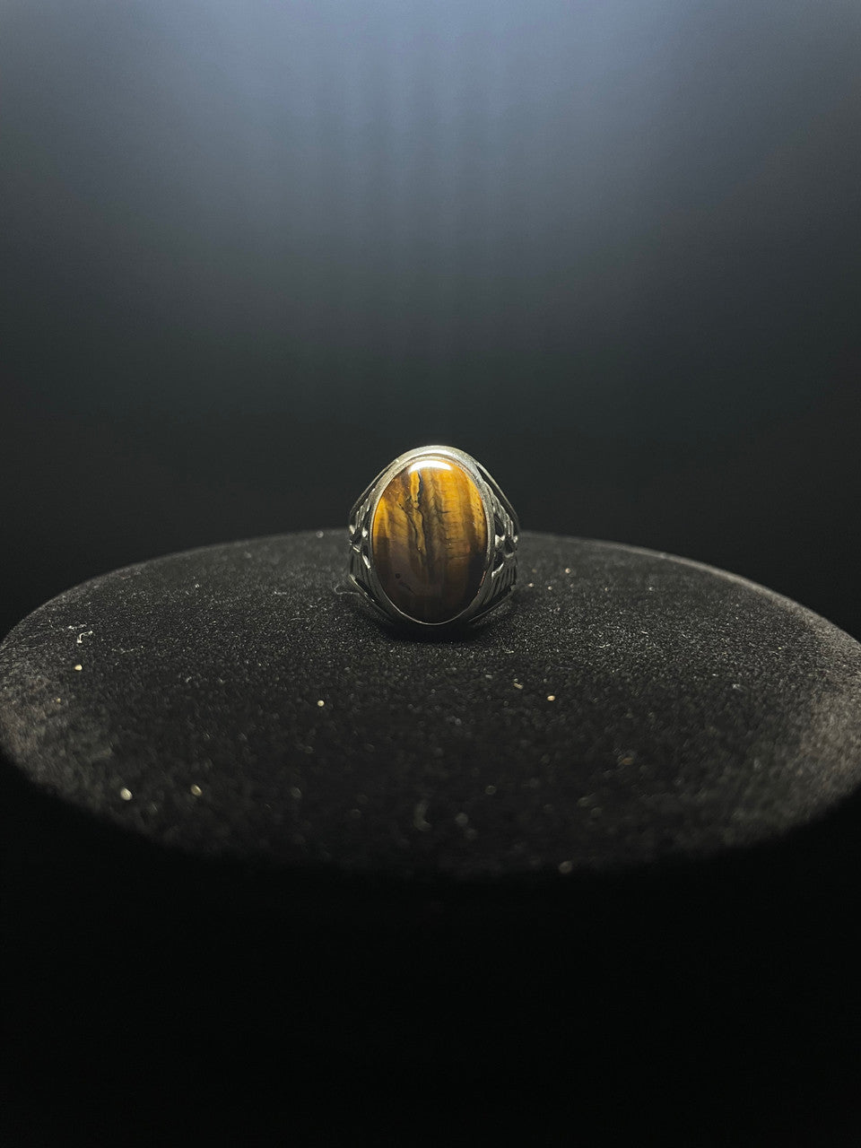 Western Style Tigers Eye Rings| Firebird - Regul Silver